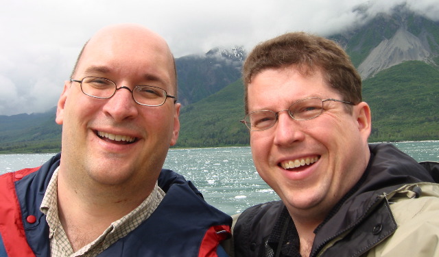 Ray and Bruce near the Hubbard Glacier